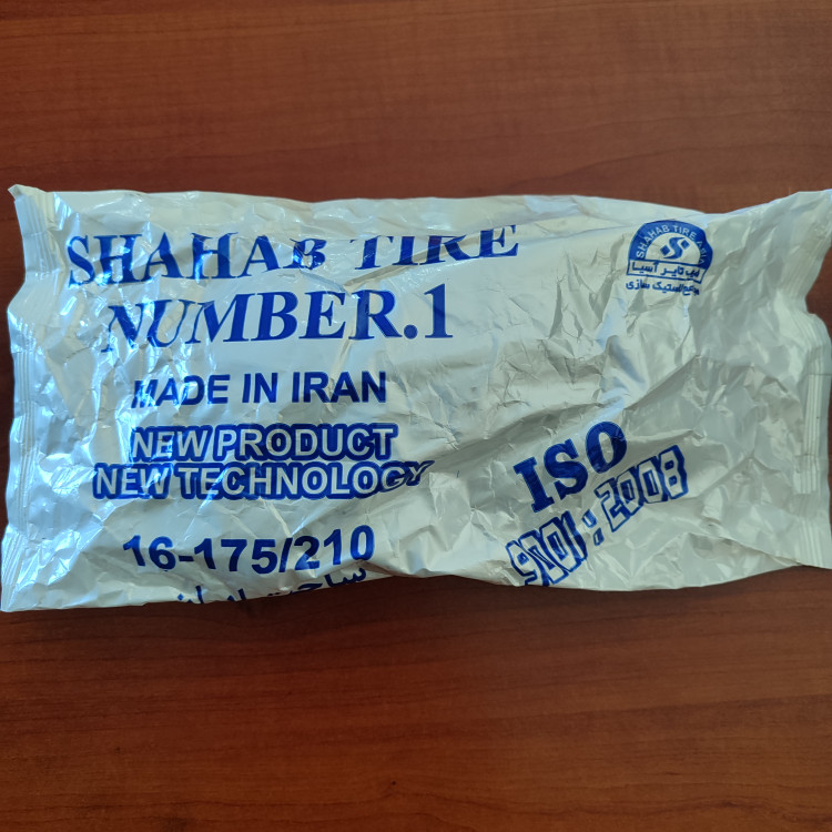 تیوپ دوچرخه سایز ۱۶ برند شهاب